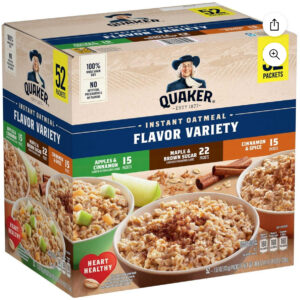 SC60 - Quaker Oatmeal Variety Pack 52 ct 78.8 oz