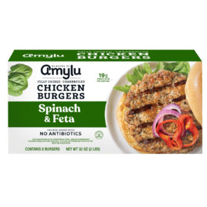 BJ12 - Amy Lu Spinach & Feta Chicken Burgers 32 oz